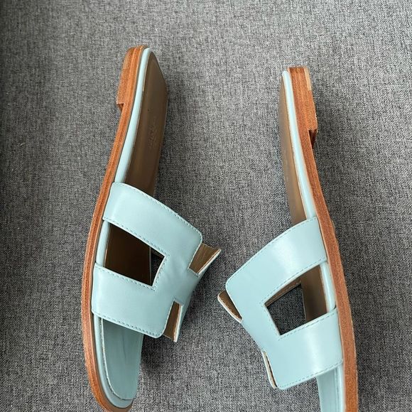 Hermes Oran Rare Baby Blue Sandals size 40 - Picture 8 of 16